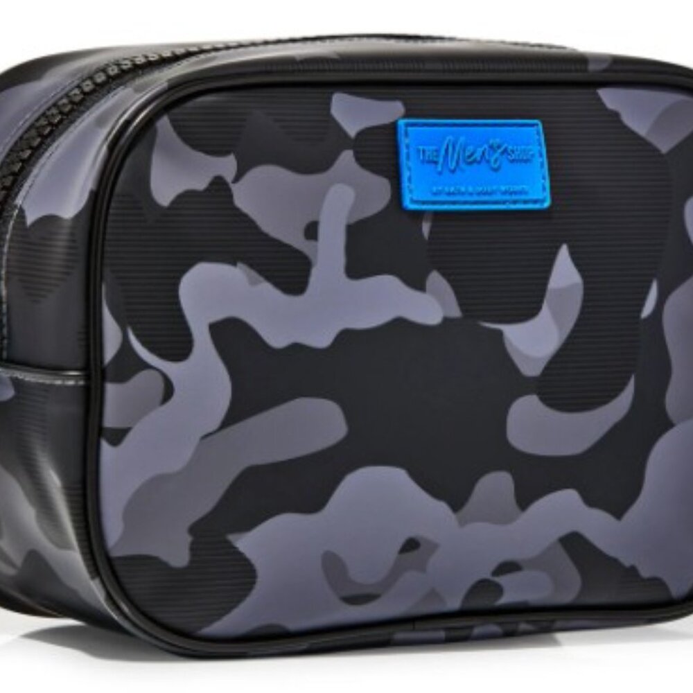 Bath & Body Works Men's Blue Camouflage Travel Bag